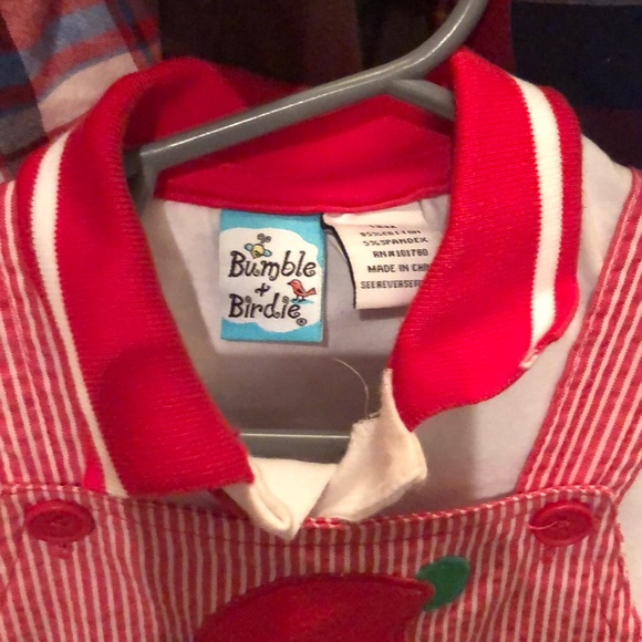 Adorable Santa overhauls with shirt. - Picture 2 of 4